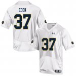 Notre Dame Fighting Irish Men's Henry Cook #37 White Under Armour Authentic Stitched College NCAA Football Jersey UBG4299SL